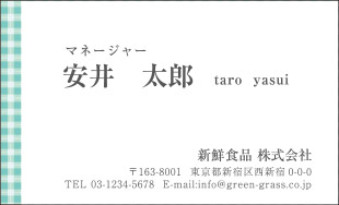 スーパー名刺 ヨコ型21